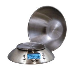 My Weigh Steele Stainless Steel Kitchen Scale c/w Bowl 5kg x 1g My Weigh - 2